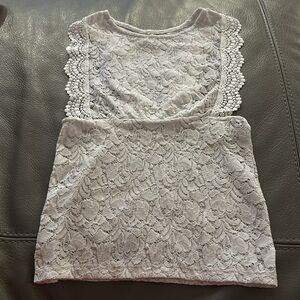 Free people white lace top